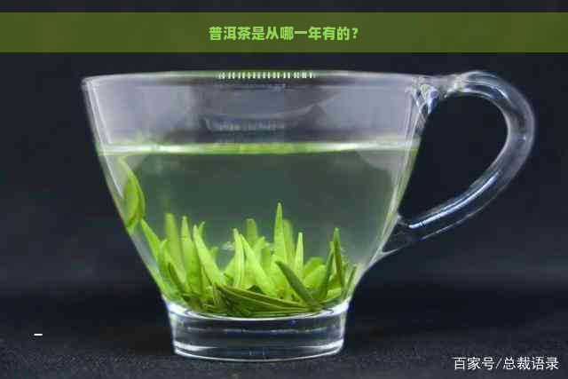 普洱茶是从哪一年有的？