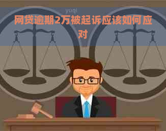 网贷逾期2万被起诉应该如何应对