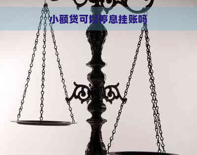 小额贷可以停息挂账吗