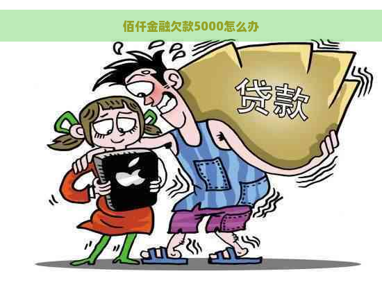 佰仟金融欠款5000怎么办