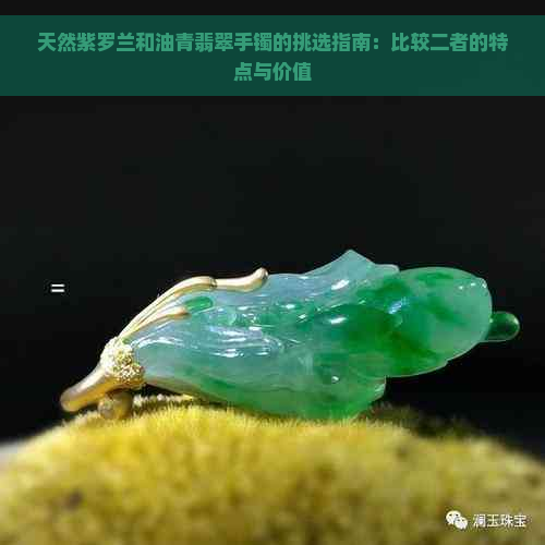 天然紫罗兰和油青翡翠手镯的挑选指南：比较二者的特点与价值