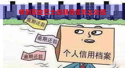 收到现金巴士逾期短信怎么处理