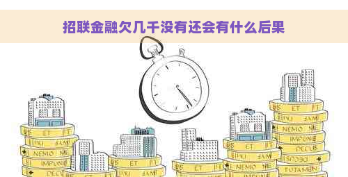 招联金融欠几千没有还会有什么后果