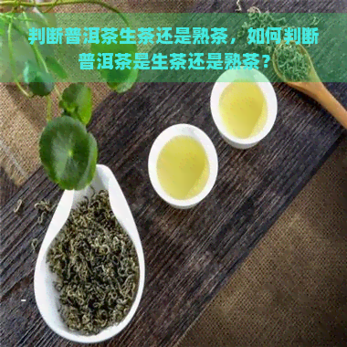 判断普洱茶生茶还是熟茶，如何判断普洱茶是生茶还是熟茶？