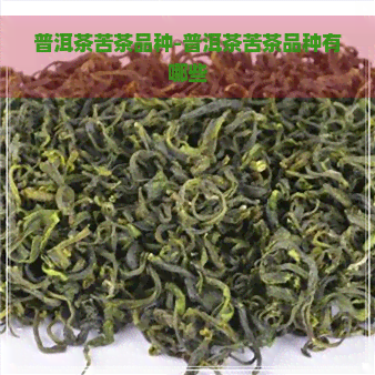 普洱茶苦茶品种-普洱茶苦茶品种有哪些