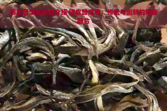 陈皮普洱茶萃的介绍 陈皮普洱茶：传统与创新的完美融合