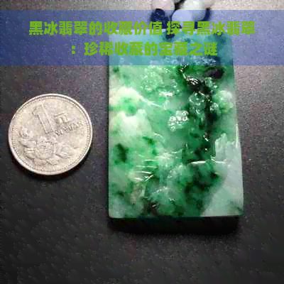 黑冰翡翠的收藏价值 探寻黑冰翡翠：珍稀收藏的宝藏之谜