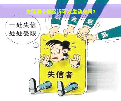 欠信用卡被起诉可以坐动车吗？