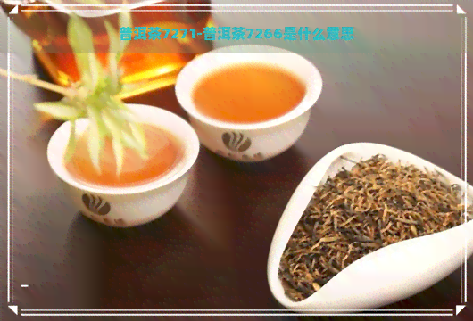 普洱茶7271-普洱茶7266是什么意思