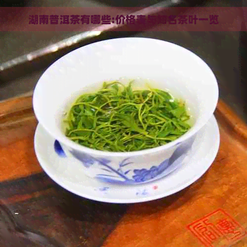 湖南普洱茶有哪些:价格表与知名茶叶一览