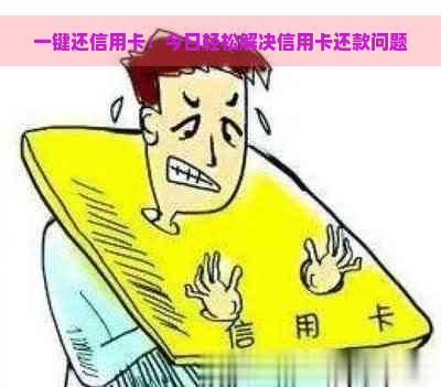 一键还信用卡：今日轻松解决信用卡还款问题