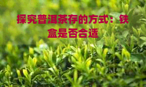 探究普洱茶存的方式：铁盒是否合适