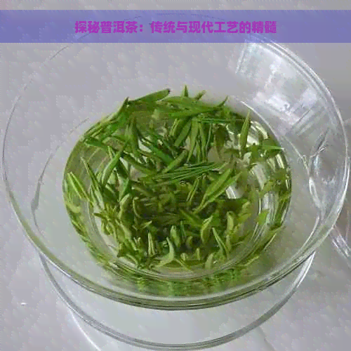 探秘普洱茶：传统与现代工艺的精髓