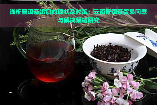 浅析普洱茶出口的现状及对策：云南普洱茶贸易问题与解决策略研究