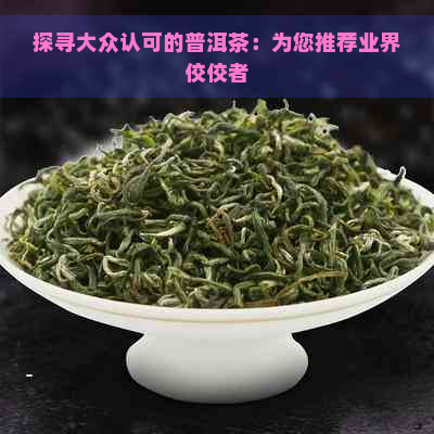 探寻大众认可的普洱茶：为您推荐业界佼佼者