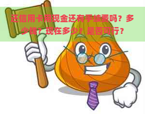 还信用卡用现金还有手续费吗？多少钱？现在多少？是否可行？