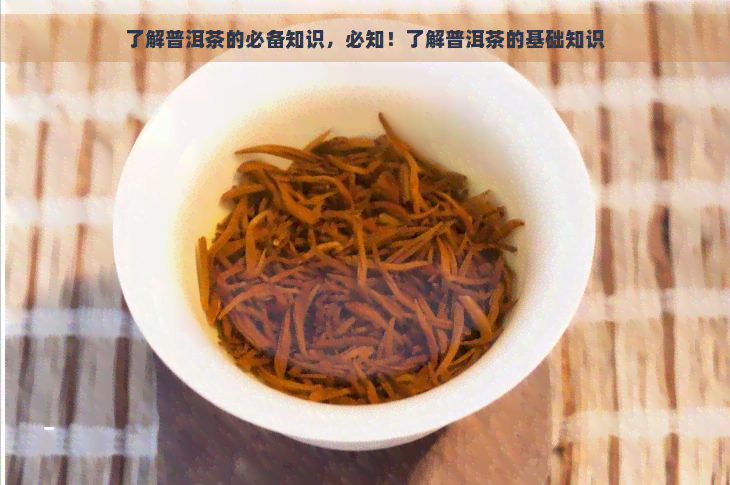 了解普洱茶的必备知识，必知！了解普洱茶的基础知识