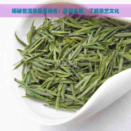 揭秘普洱茶品质排名：品尝名茶，了解茶艺文化