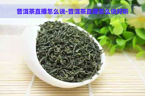 普洱茶直播怎么说-普洱茶直播怎么说好听