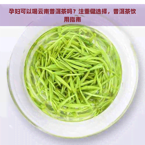 孕妇可以喝云南普洱茶吗？注重健选择，普洱茶饮用指南