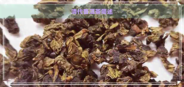 清代普洱茶简述