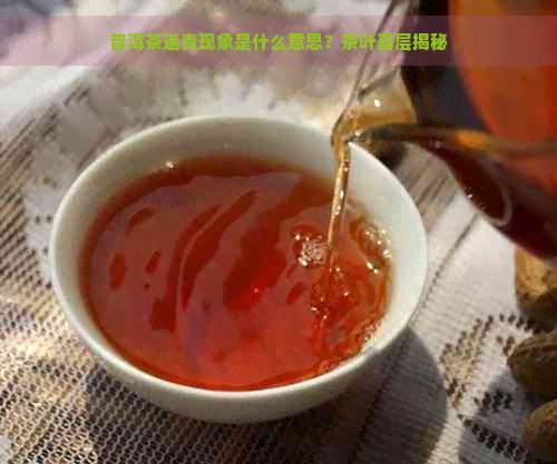 普洱茶返青现象是什么意思？茶叶基层揭秘