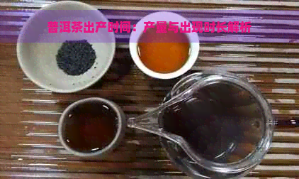 普洱茶出产时间：产量与出现时长解析