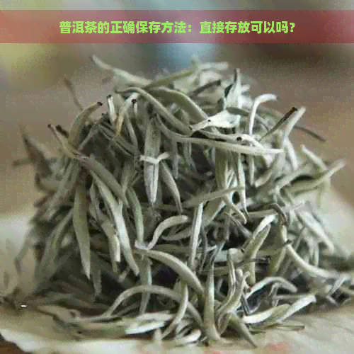 普洱茶的正确保存方法：直接存放可以吗？