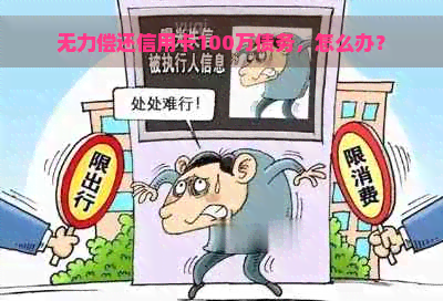 无力偿还信用卡100万债务，怎么办？