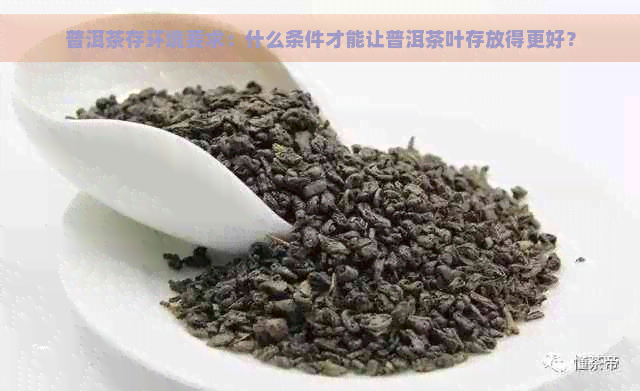 普洱茶存环境要求：什么条件才能让普洱茶叶存放得更好？