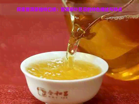 探索普洱茶独特口感：普洱茶叶肥后的特色描述与特点