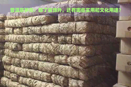 普洱茶笋壳：除了装饰外，还有哪些实用和文化用途？