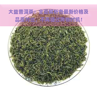 大益普洱茶：全面解析各最新价格及品质对比，不再错过购物时机！