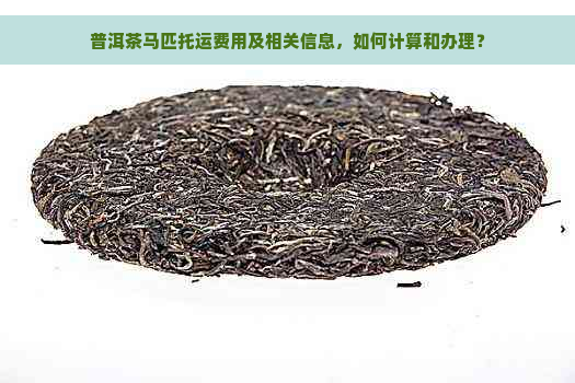 普洱茶马匹托运费用及相关信息，如何计算和办理？