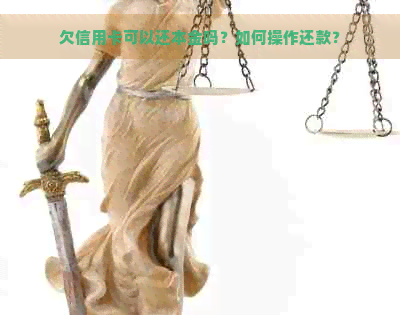 欠信用卡可以还本金吗？如何操作还款？