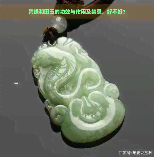 碧绿和田玉的功效与作用及禁忌，好不好？