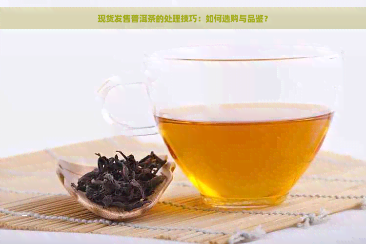 现货发售普洱茶的处理技巧：如何选购与品鉴？