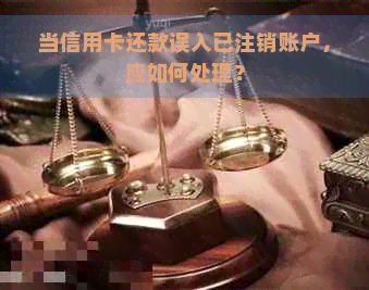 当信用卡还款误入已注销账户，应如何处理？