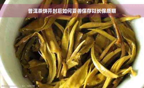 普洱茶饼开封后如何妥善保存以长保质期