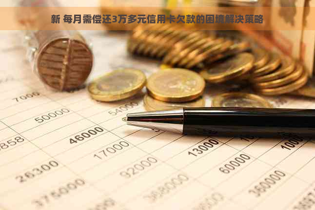 新 每月需偿还3万多元信用卡欠款的困境解决策略