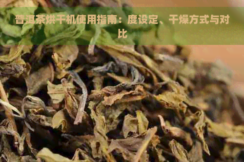 普洱茶烘干机使用指南：度设定、干燥方式与对比