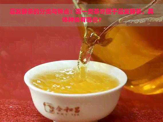 后发酵茶的分类与特点：哪一类茶叶属于后发酵茶，具体种类有哪些？