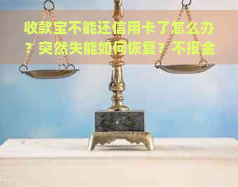 收款宝不能还信用卡了怎么办？突然失能如何恢复？不报金额该如何解决？