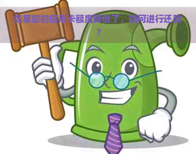 如果您的信用卡额度降低了，如何进行还款？