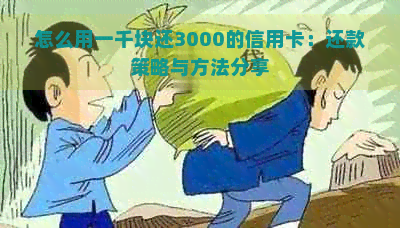 怎么用一千块还3000的信用卡：还款策略与方法分享