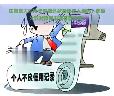 在加拿大信用卡逾期还款会影响入境吗？逾期欠款对移民申请有影响吗？