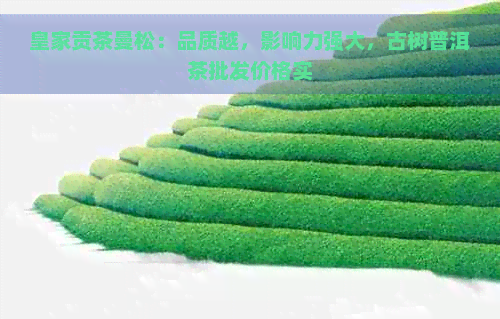 皇家贡茶曼松：品质越，影响力强大，古树普洱茶批发价格实