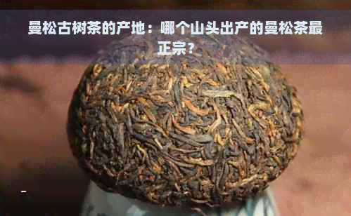 曼松古树茶的产地：哪个山头出产的曼松茶最正宗？