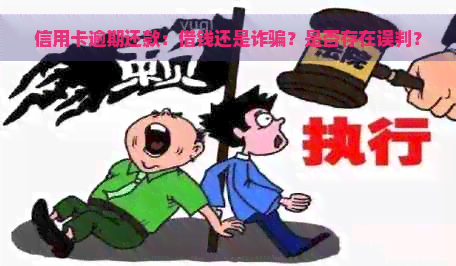 信用卡逾期还款：借钱还是诈骗？是否存在误判？