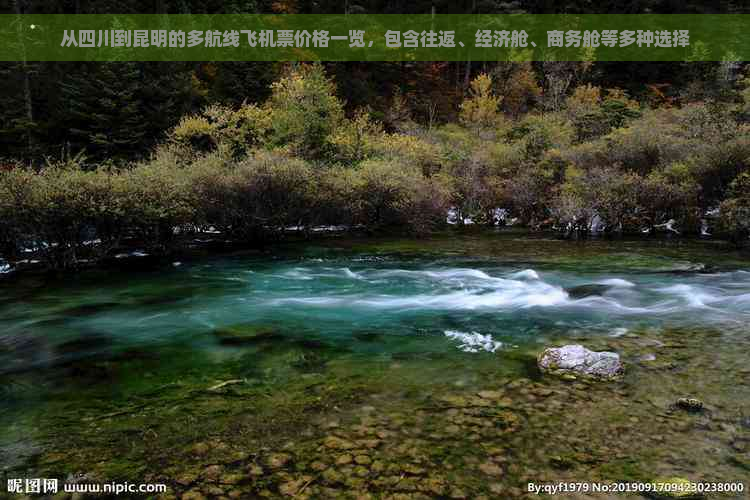 从四川到昆明的多航线飞机票价格一览，包含往返、经济舱、商务舱等多种选择